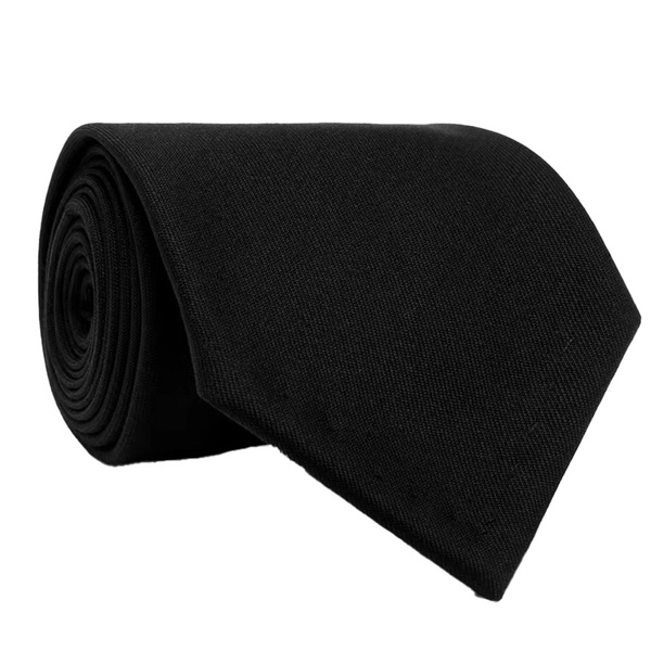 Pure Wool Black Tie