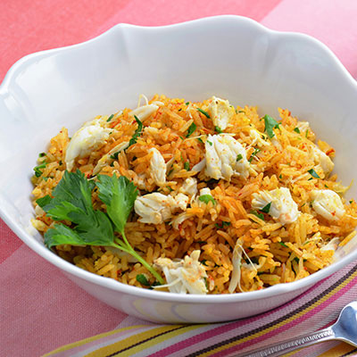 Zojirushi Recipe – Chesapeake Crab Carrot Rice