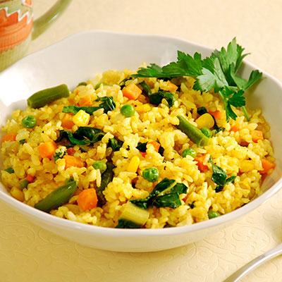 Zojirushi Recipe – Spicy Curry Flavored Vegetable <i>Yakimeshi</i>, Stir-Fried Rice