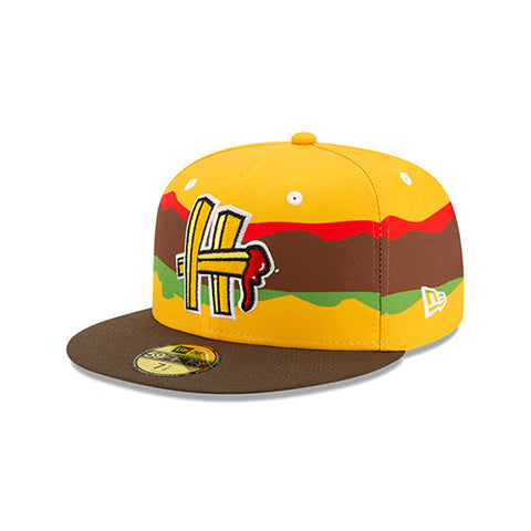 Hartford Steamed Cheeseburger New Era Fries Logo Official On-Field Cap