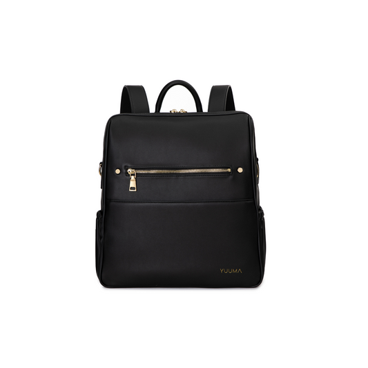 onyx diaper bag - black bag from yuuma collection